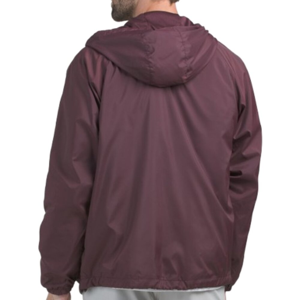 New Balance Meshed Lined Cire Hooded Jacket Pomegranate Medium - Picture 2 of 2